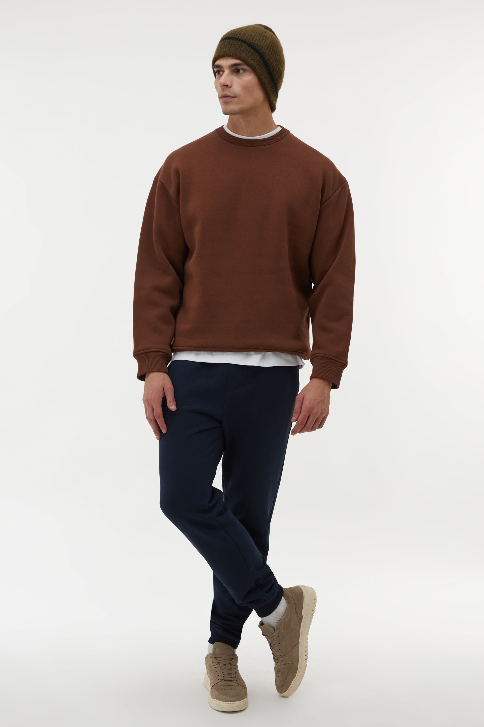 BİSİKLET YAKA SWEATSHIRT