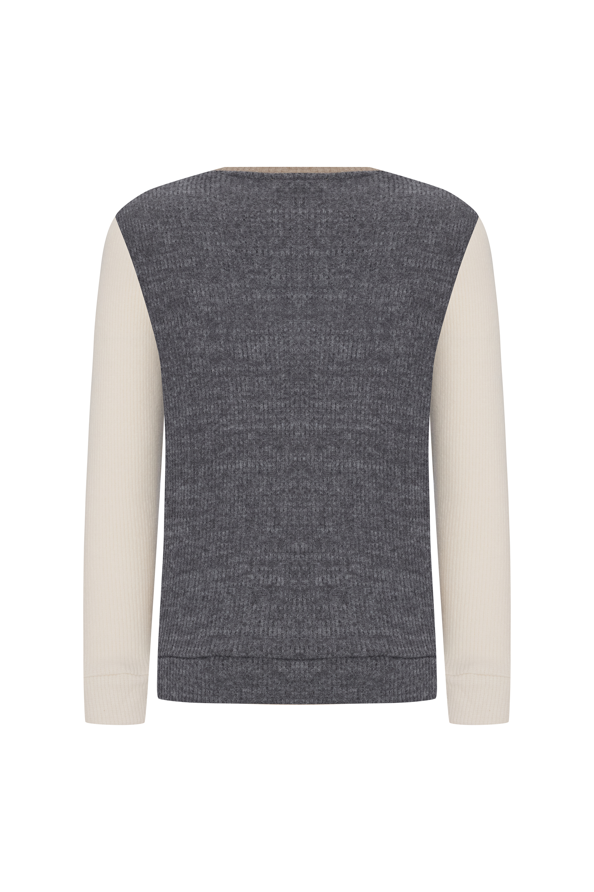 ÇİFT RENKLİ ÖRME SWEATSHIRT