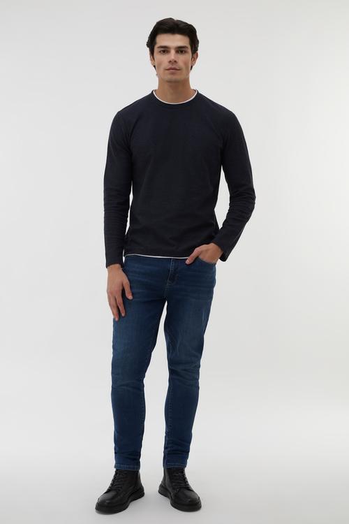  PAMUK KARIŞIMLI BİSİKLET YAKA SWEATSHIRT