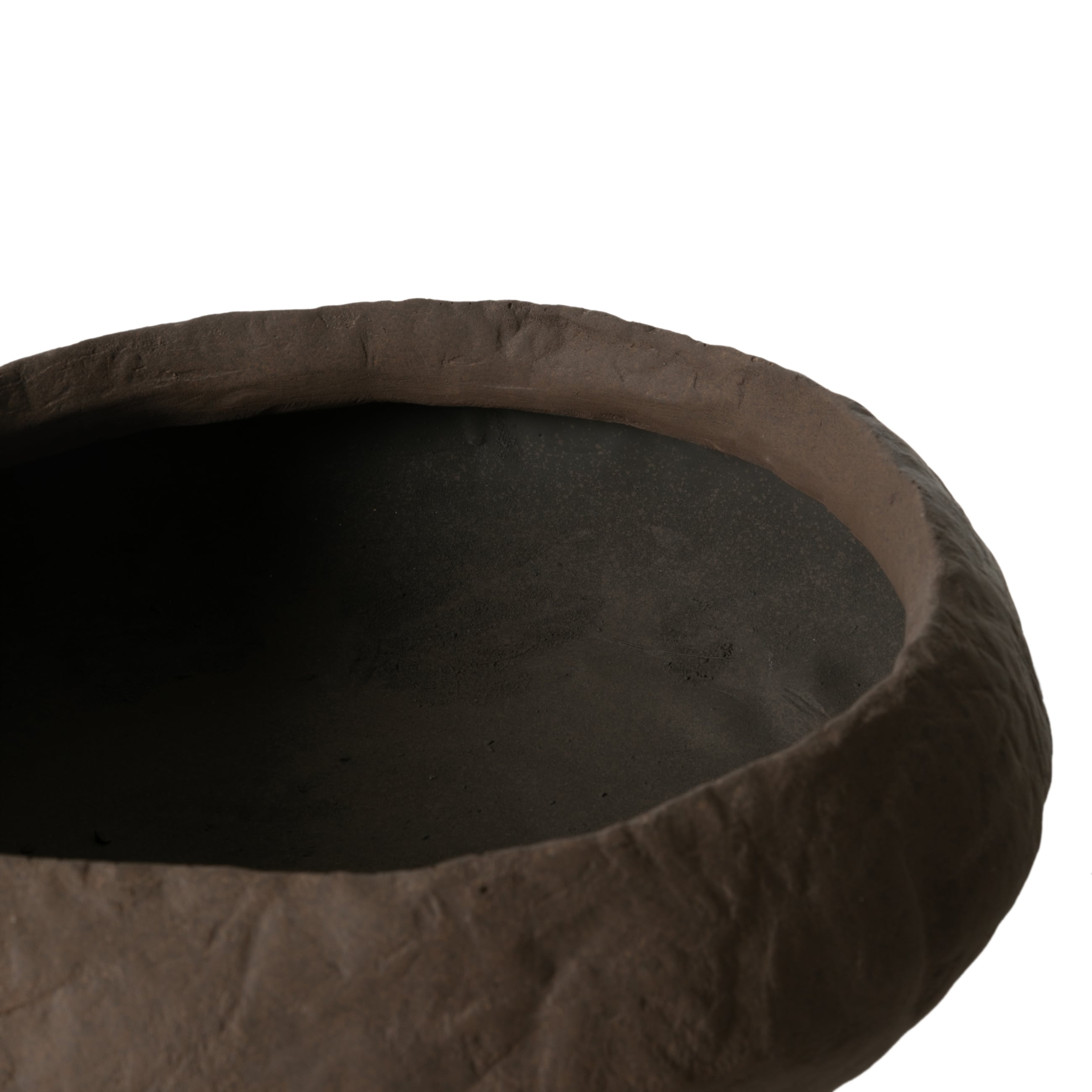 EARTH DEKORATİF KASE KAHVE 43X39X15CM