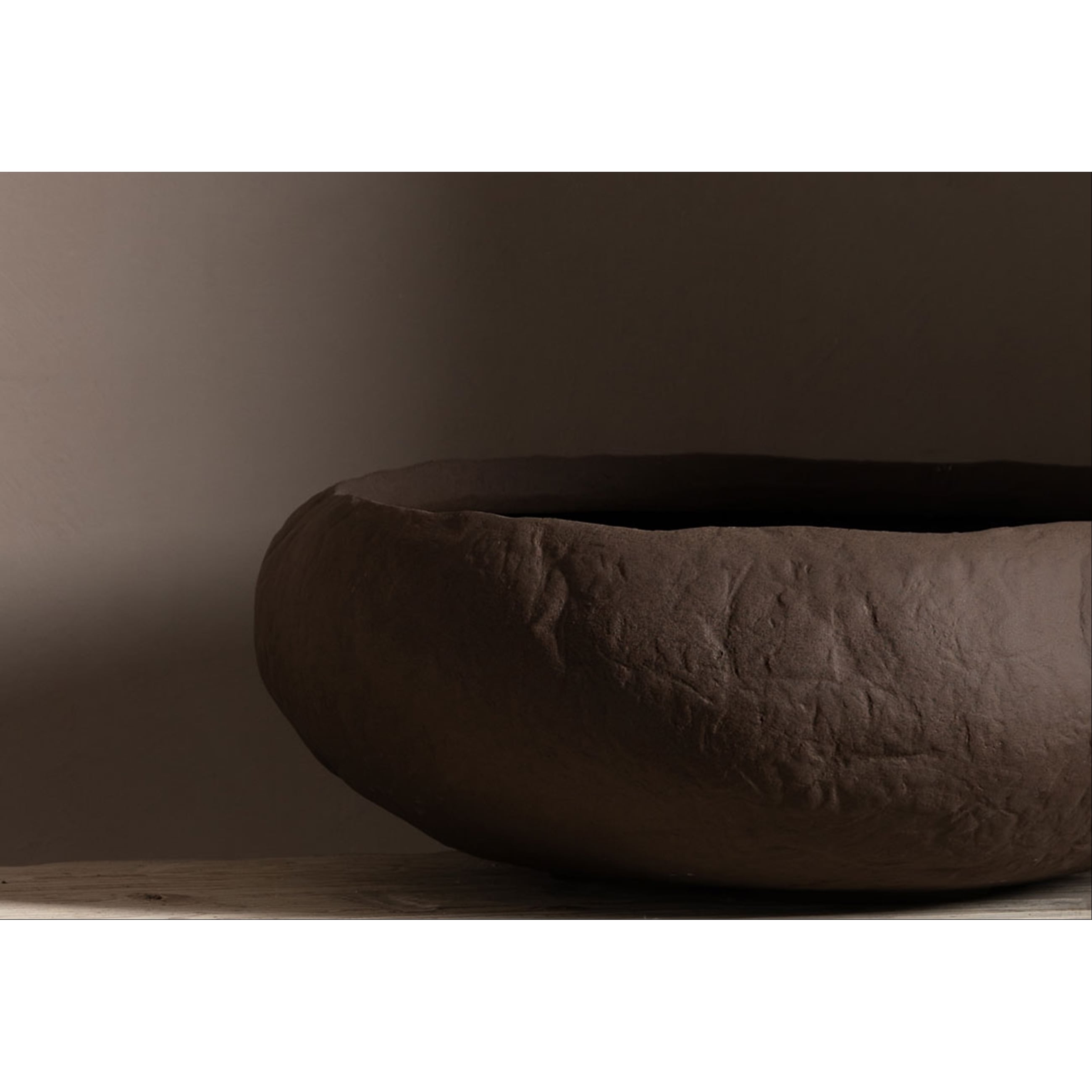 EARTH DEKORATİF KASE KAHVE 43X39X15CM