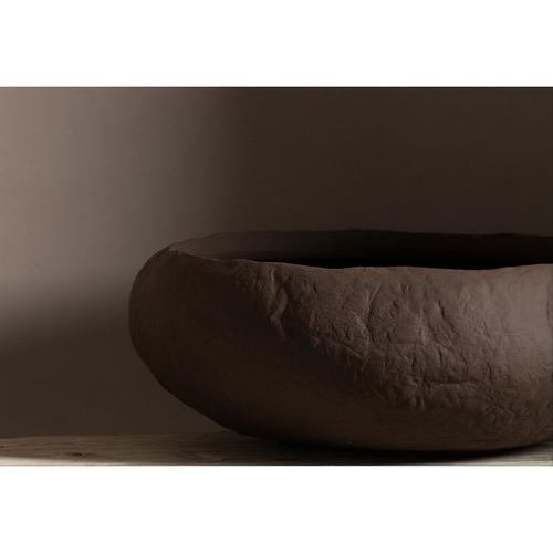 EARTH DEKORATİF KASE KAHVE 43X39X15CM