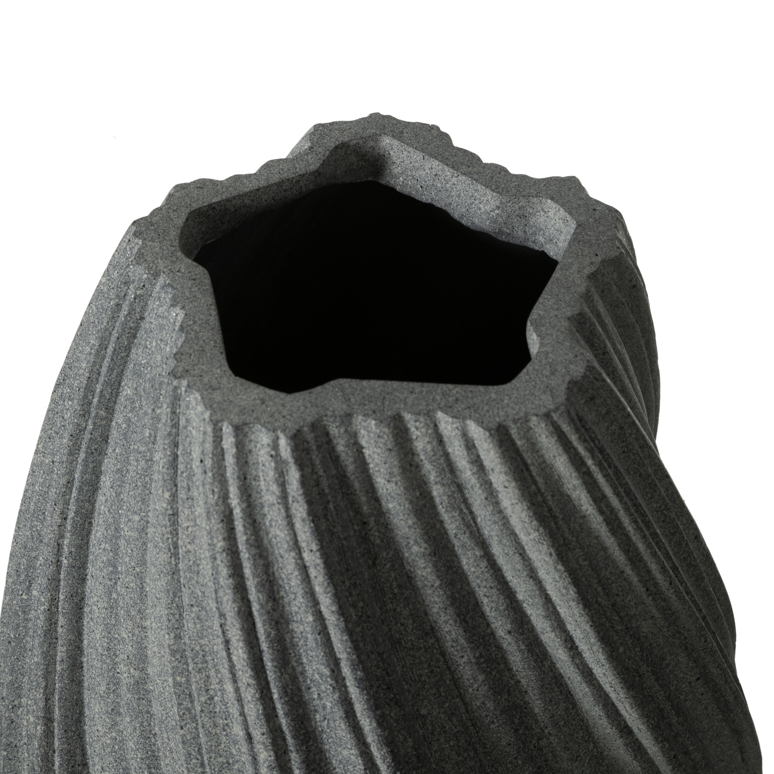 SPIRAL VAZO GRİ 30X52CM