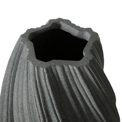  SPIRAL VAZO GRİ 30X52CM