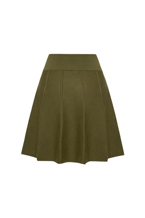  PİLELİ BELİ LASTİKLİ ETEK