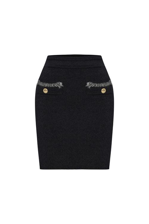  CEP DETAYLI MİNİ ETEK