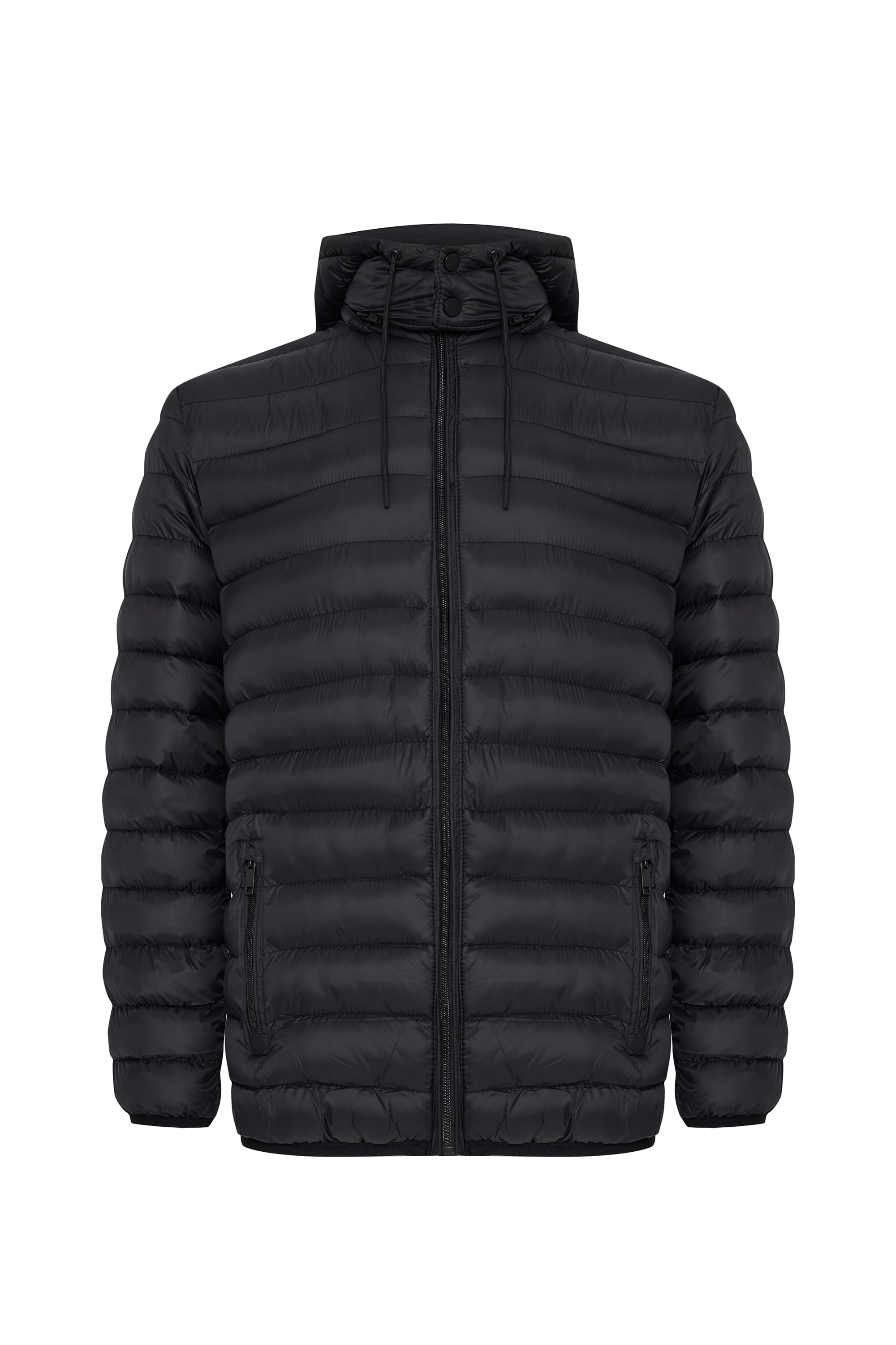 KAPİTONELİ DİK YAKA KAPÜŞONLU ŞİŞME MONT