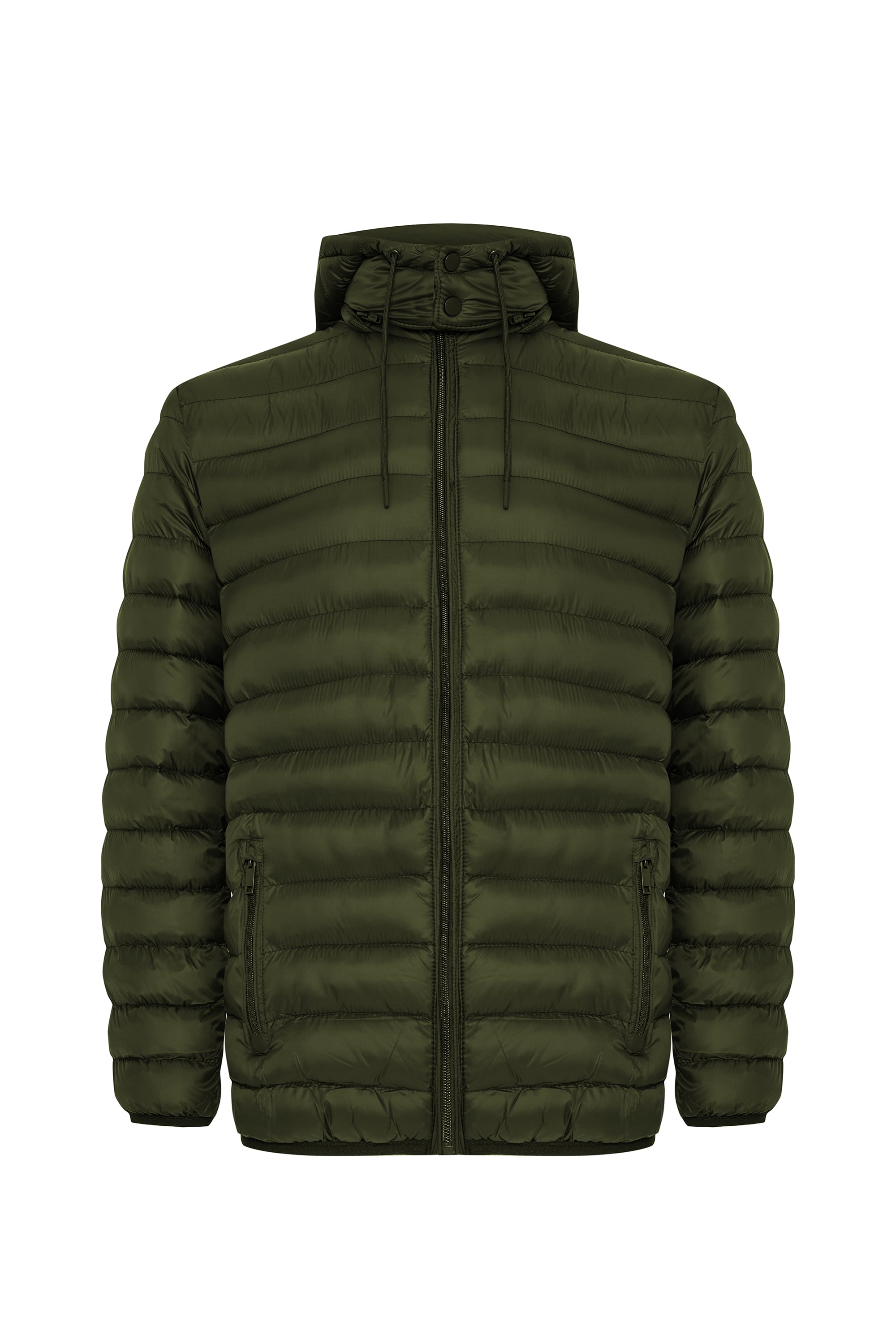 KAPİTONELİ DİK YAKA KAPÜŞONLU ŞİŞME MONT