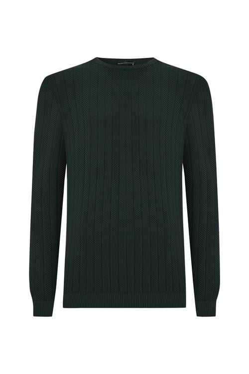 DESENLİ BİSİKLET YAKA KAZAK