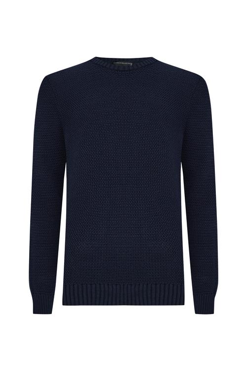  ÖRGÜLÜ BİSİKLET YAKA KAZAK