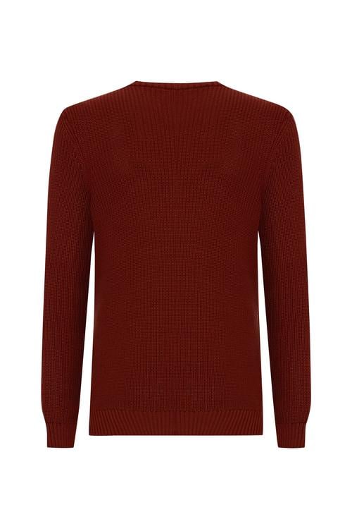  ÖRGÜLÜ BİSİKLET YAKA KAZAK