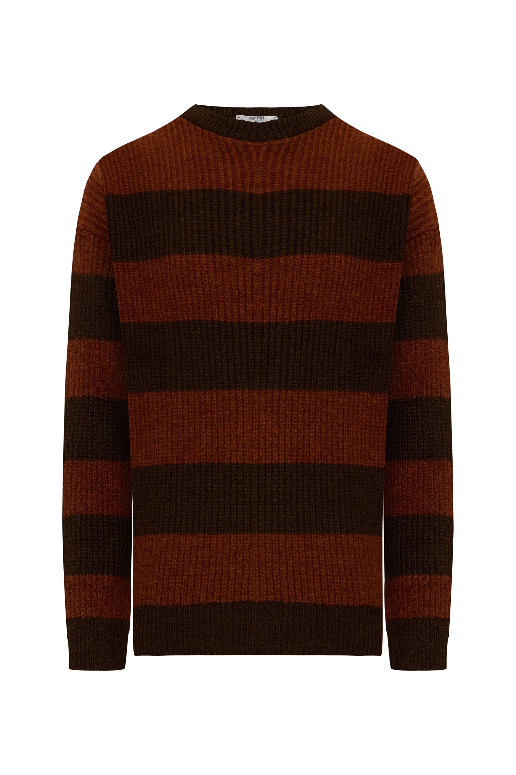 ÇİZGİLİ BİSİKLET YAKA KAZAK