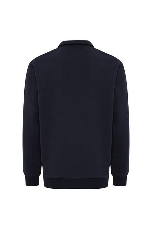  FERMUARLI DİK YAKA SWEATSHIRT