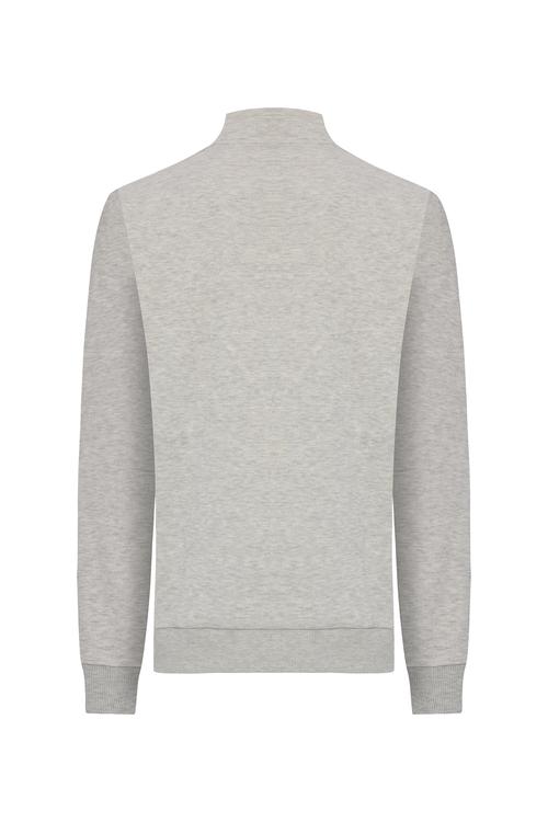  FERMUARLI DİK YAKA SWEATSHIRT