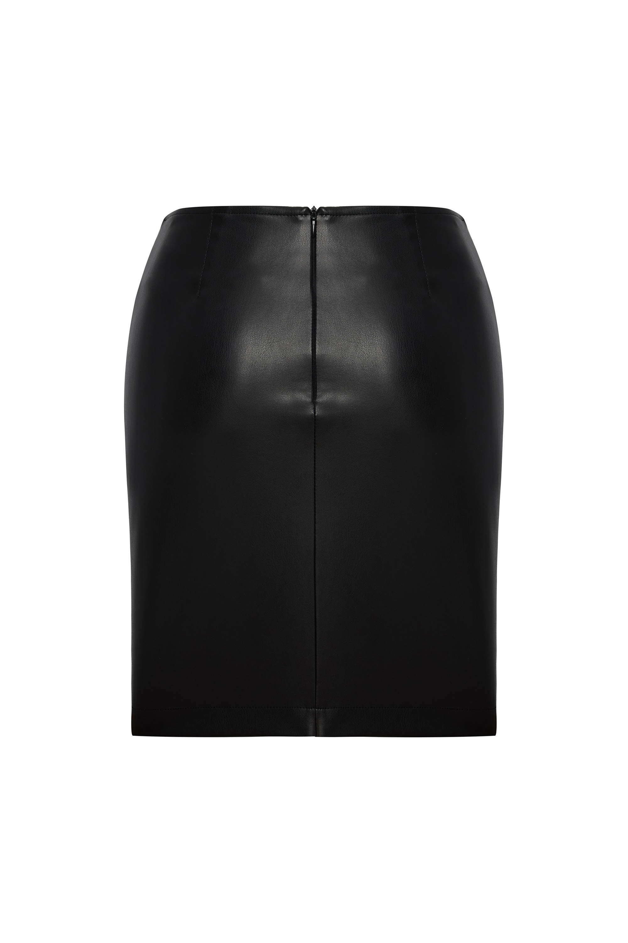 DERİ GÖRÜNÜMLÜ MİNİ ETEK