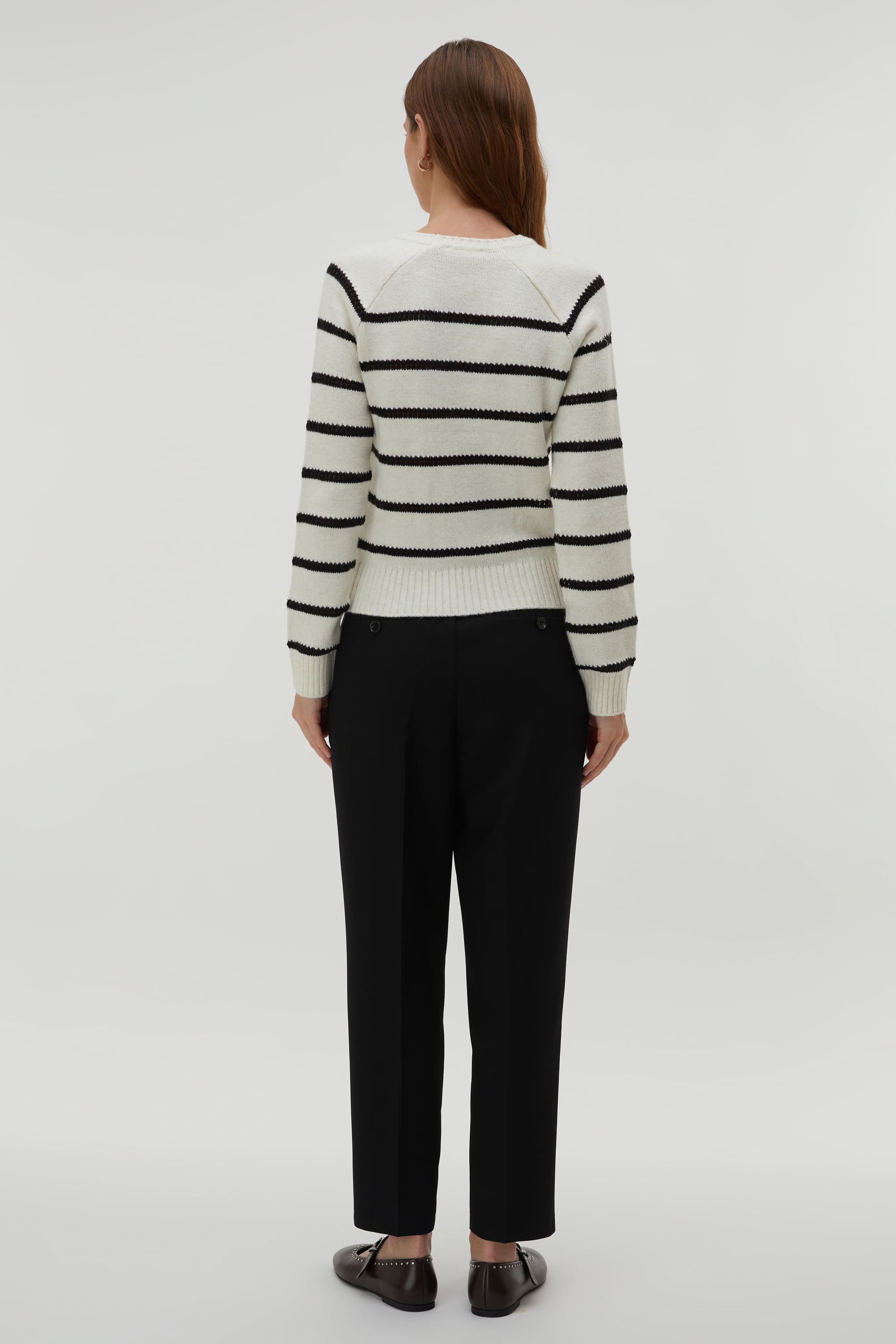 ÇİZGİLİ BİSİKLET YAKA KAZAK