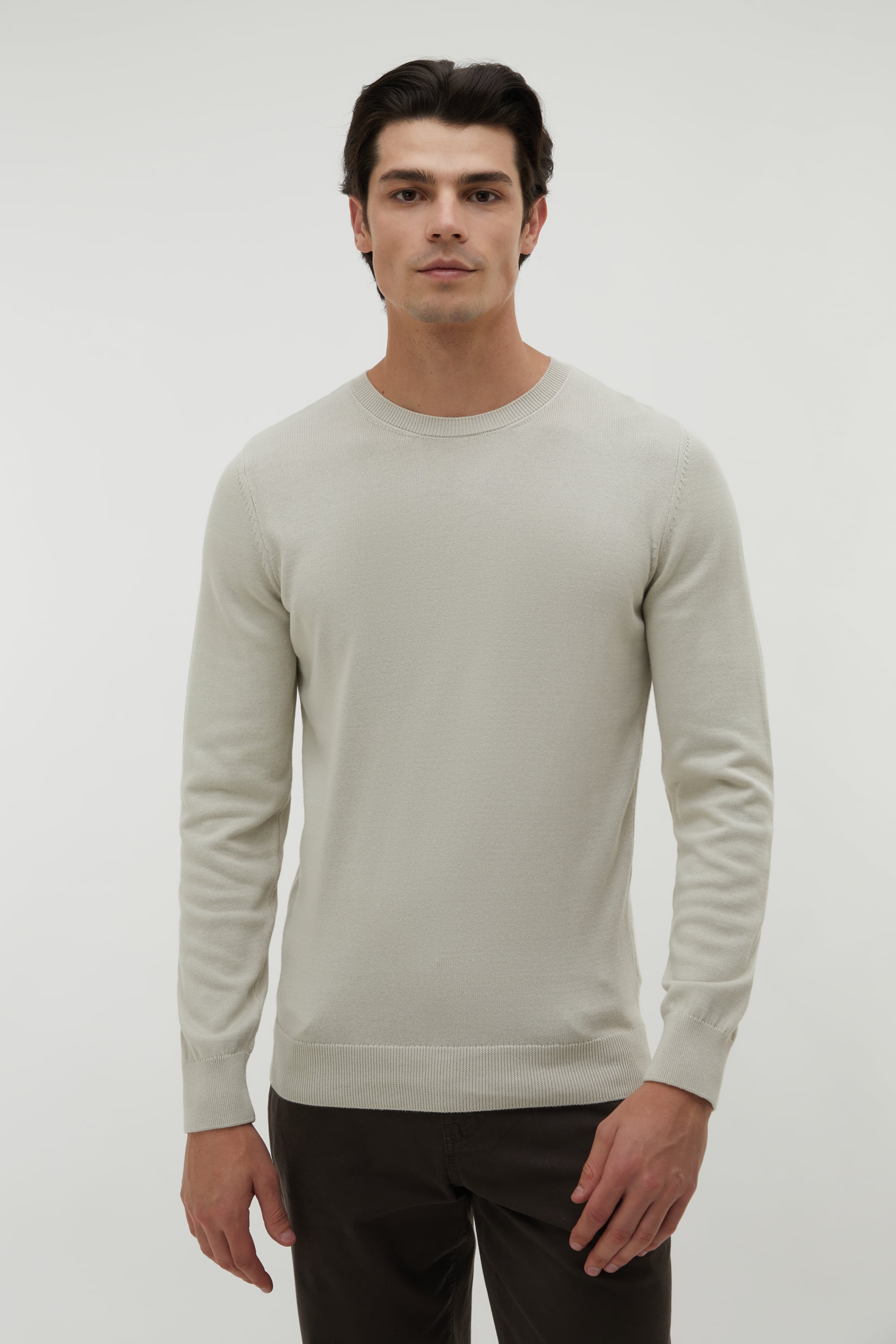 BİSİKLET YAKA UZUN KOLLU KAZAK