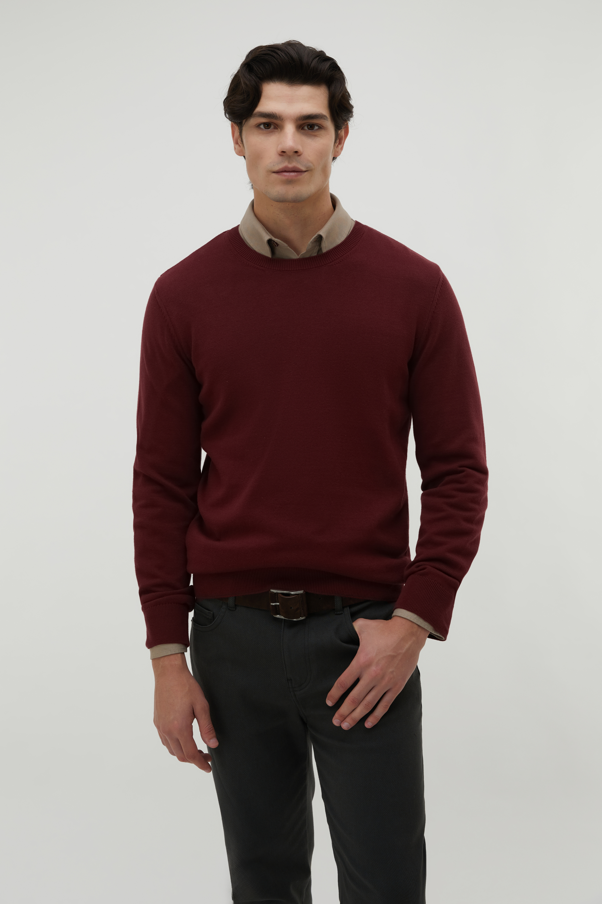 BİSİKLET YAKA UZUN KOLLU KAZAK