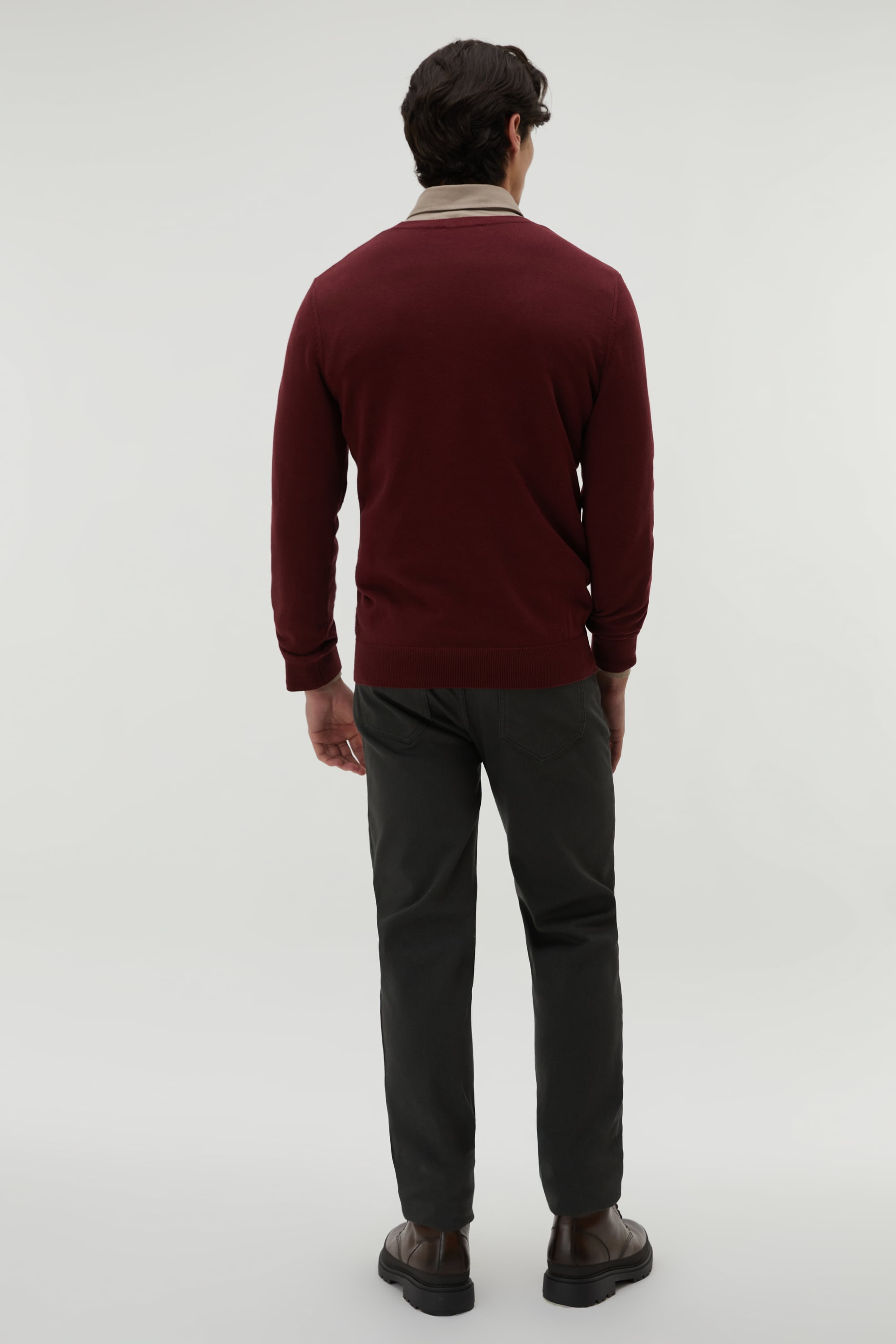 BİSİKLET YAKA UZUN KOLLU KAZAK