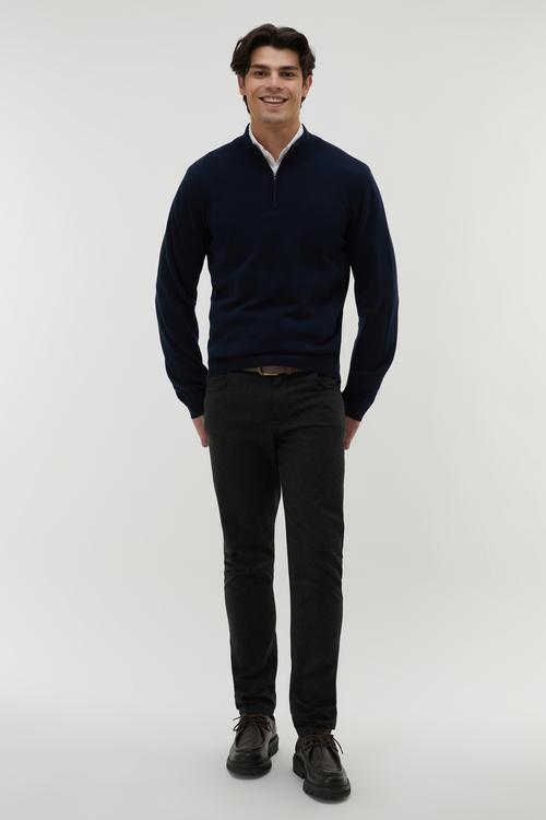  DİK YAKA UZUN KOLLU KAZAK