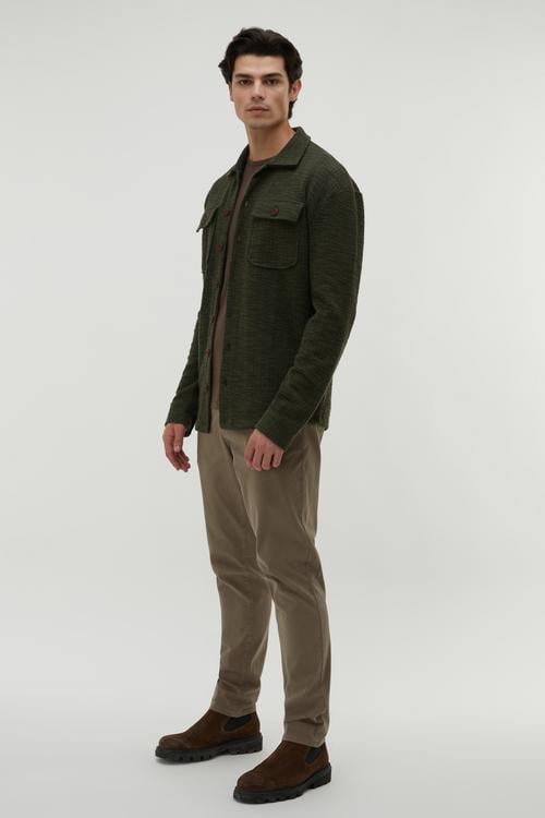  REGULAR FIT TEKSTÜRLÜ GÖMLEK CEKET