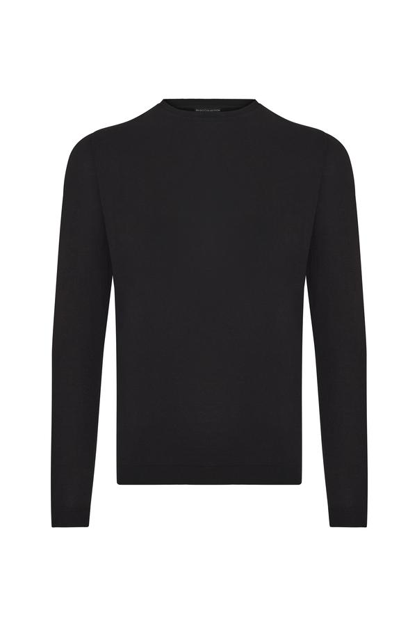 BİSİKLET YAKA MODAL KAZAK