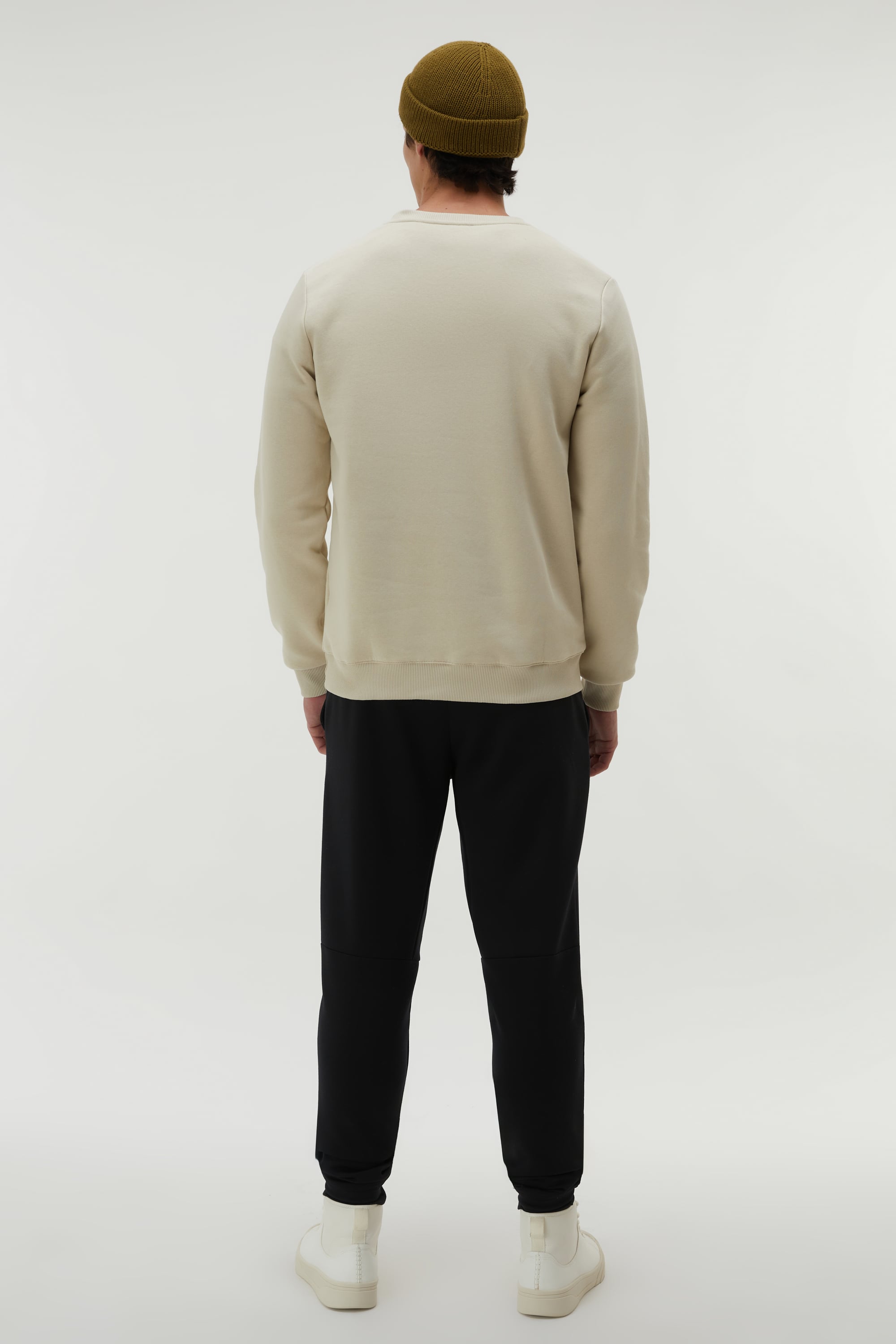 BİSİKLET YAKA UZUN KOLLU SWEATSHIRT