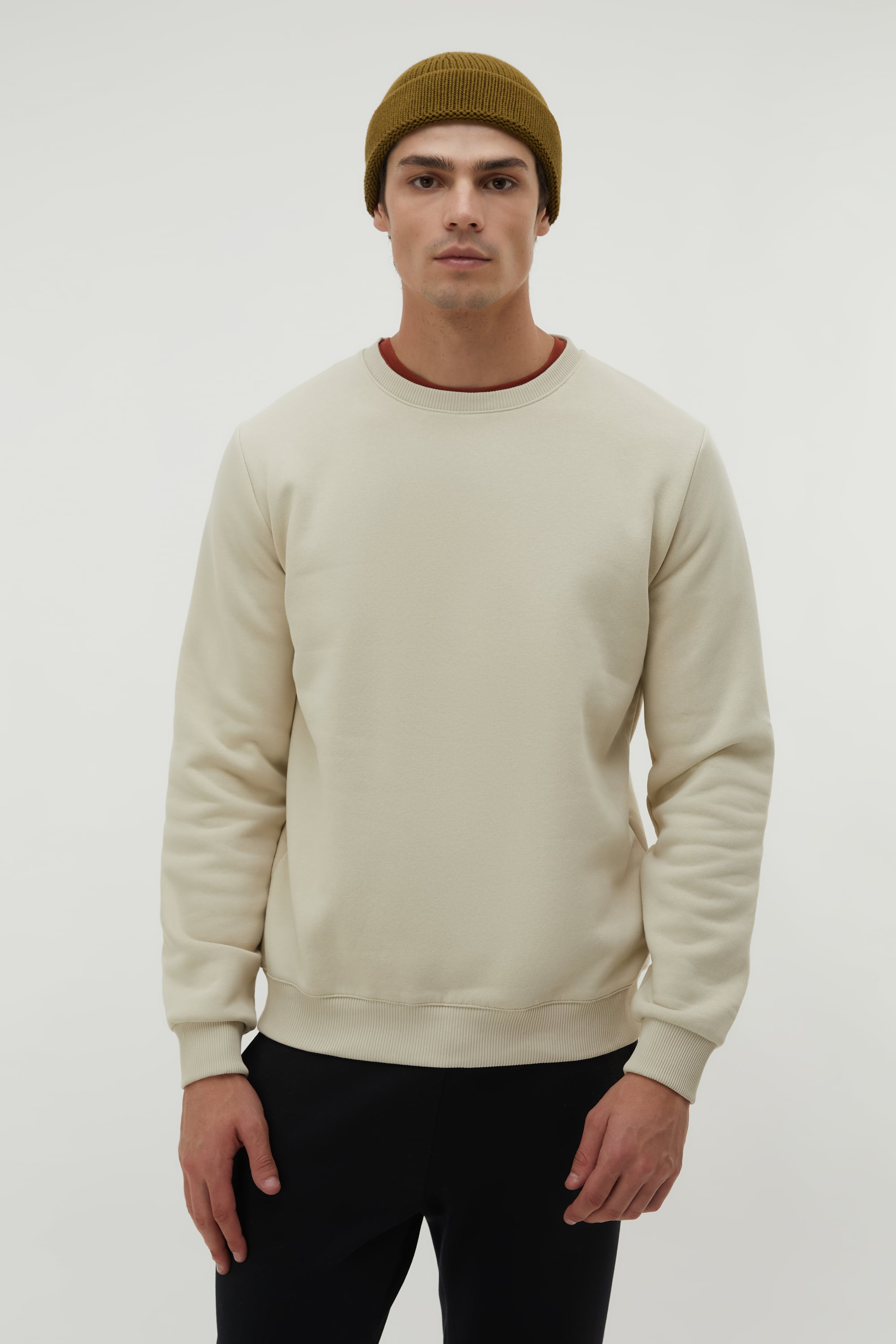 BİSİKLET YAKA UZUN KOLLU SWEATSHIRT