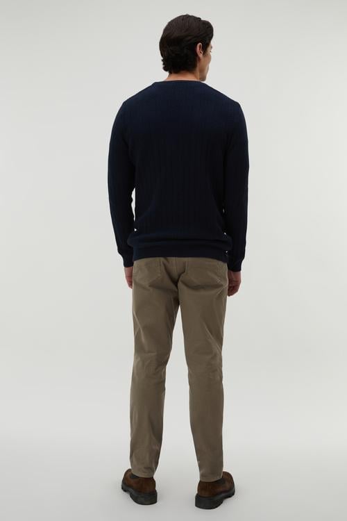 DESENLİ BİSİKLET YAKA KAZAK