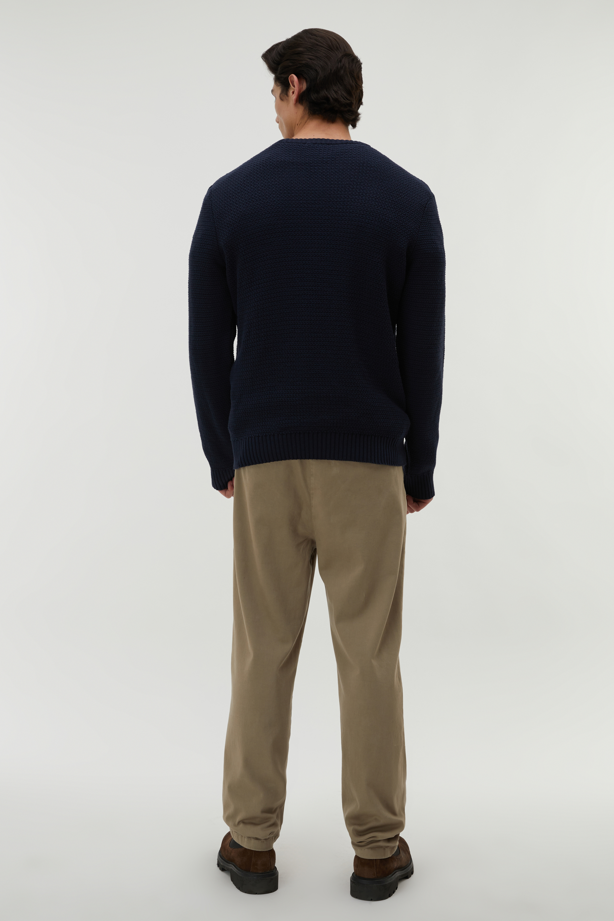 ÖRGÜLÜ BİSİKLET YAKA KAZAK