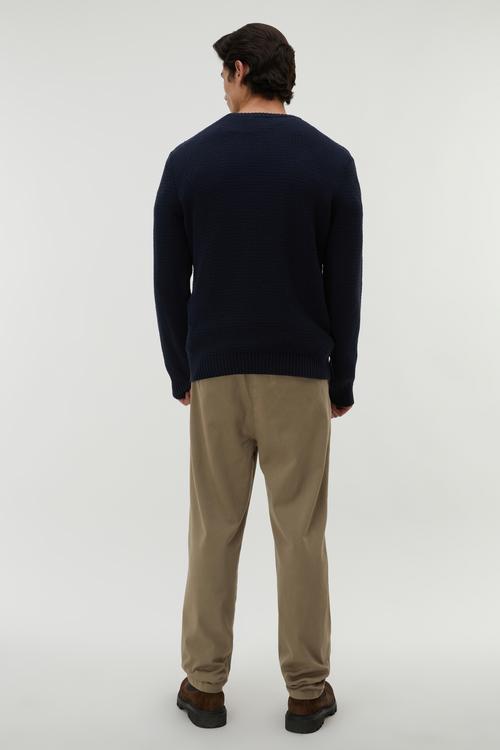 ÖRGÜLÜ BİSİKLET YAKA KAZAK