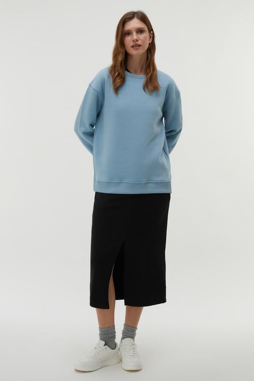  BİSİKLET YAKA UZUN KOLLU SWEATSHIRT