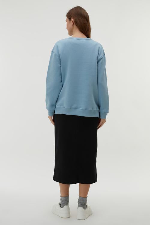  BİSİKLET YAKA UZUN KOLLU SWEATSHIRT