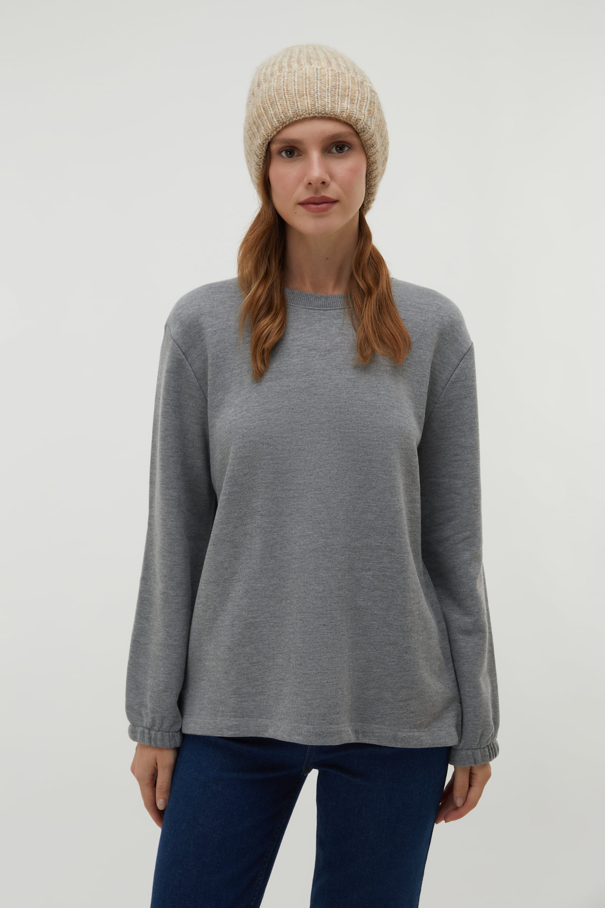 BİLEĞİ LASTİKLİ SWEATSHIRT