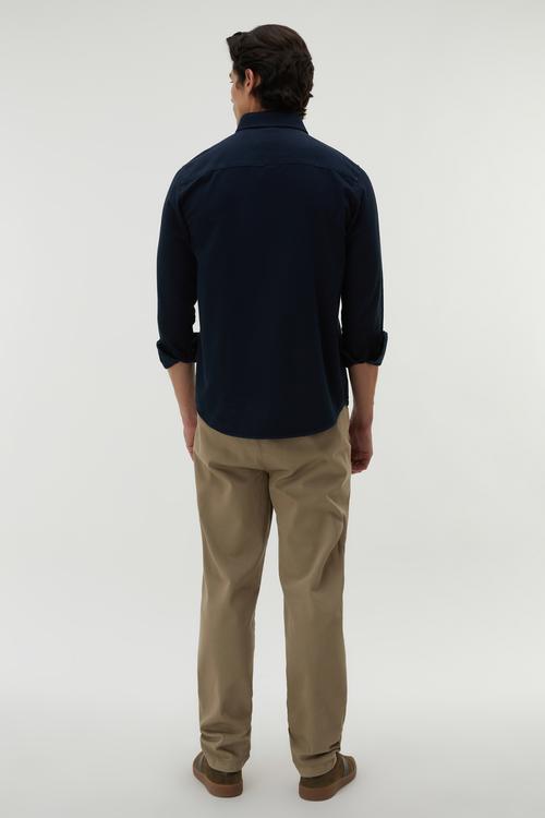 COMFORT FIT TEK CEPLİ UZUN KOLLU GÖMLEK