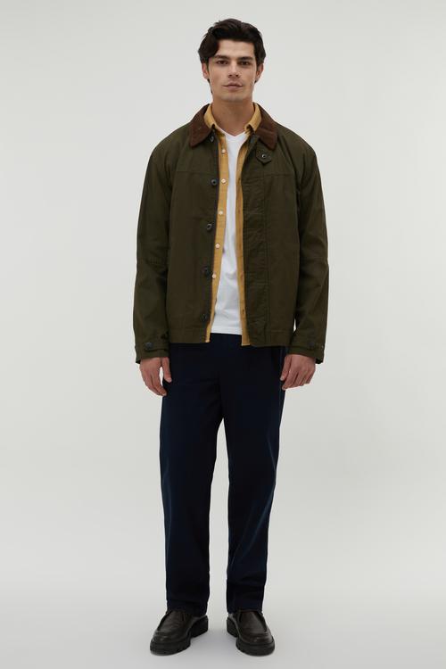  OVERSIZE KADİFE YAKA MONT CEKET