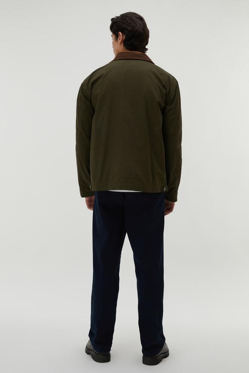  OVERSIZE KADİFE YAKA MONT CEKET