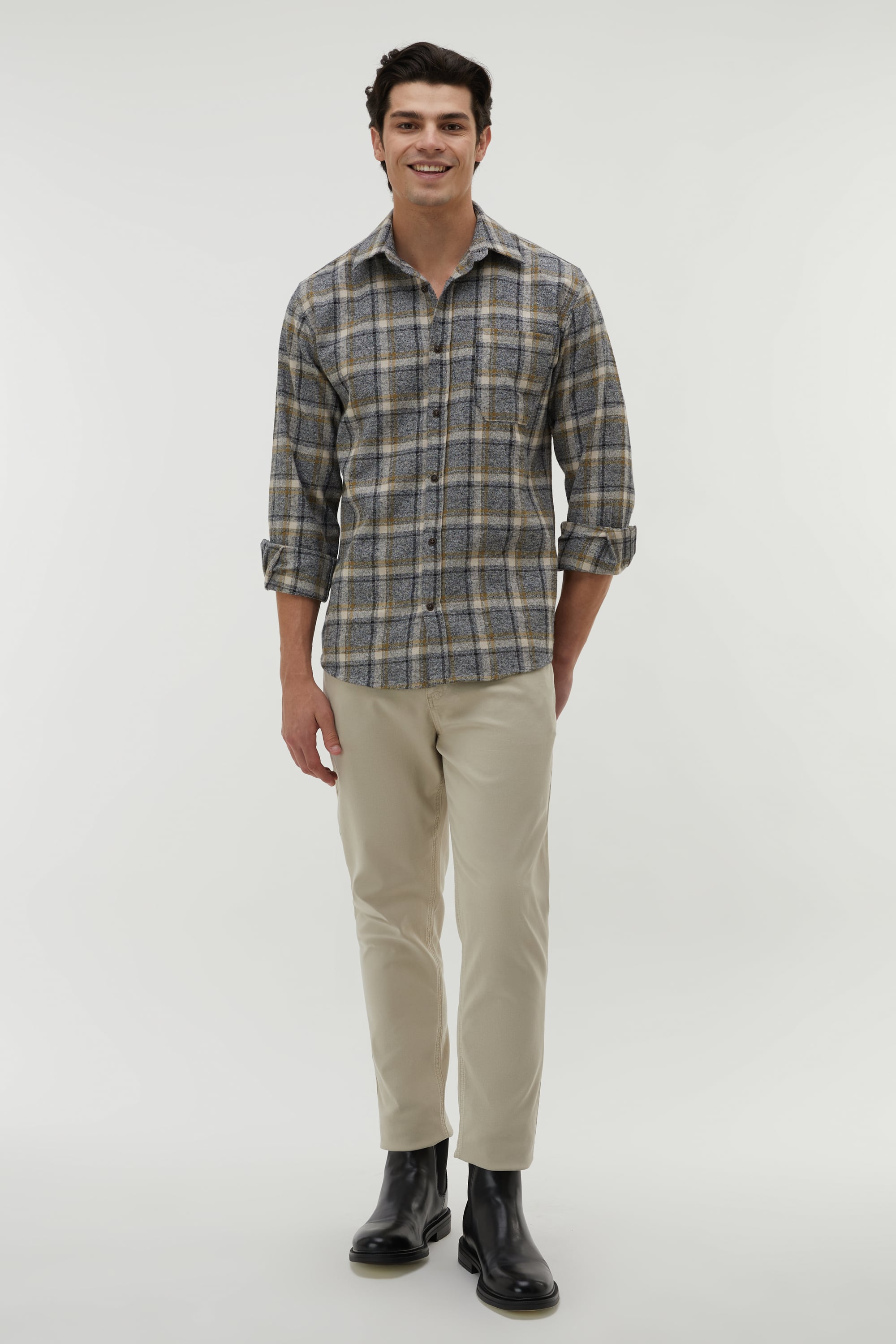 EKOSELİ REGULAR FIT UZUN KOLLU GÖMLEK