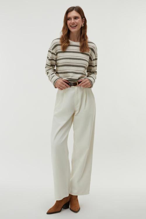  ÇİZGİLİ LOOSE FIT KAZAK