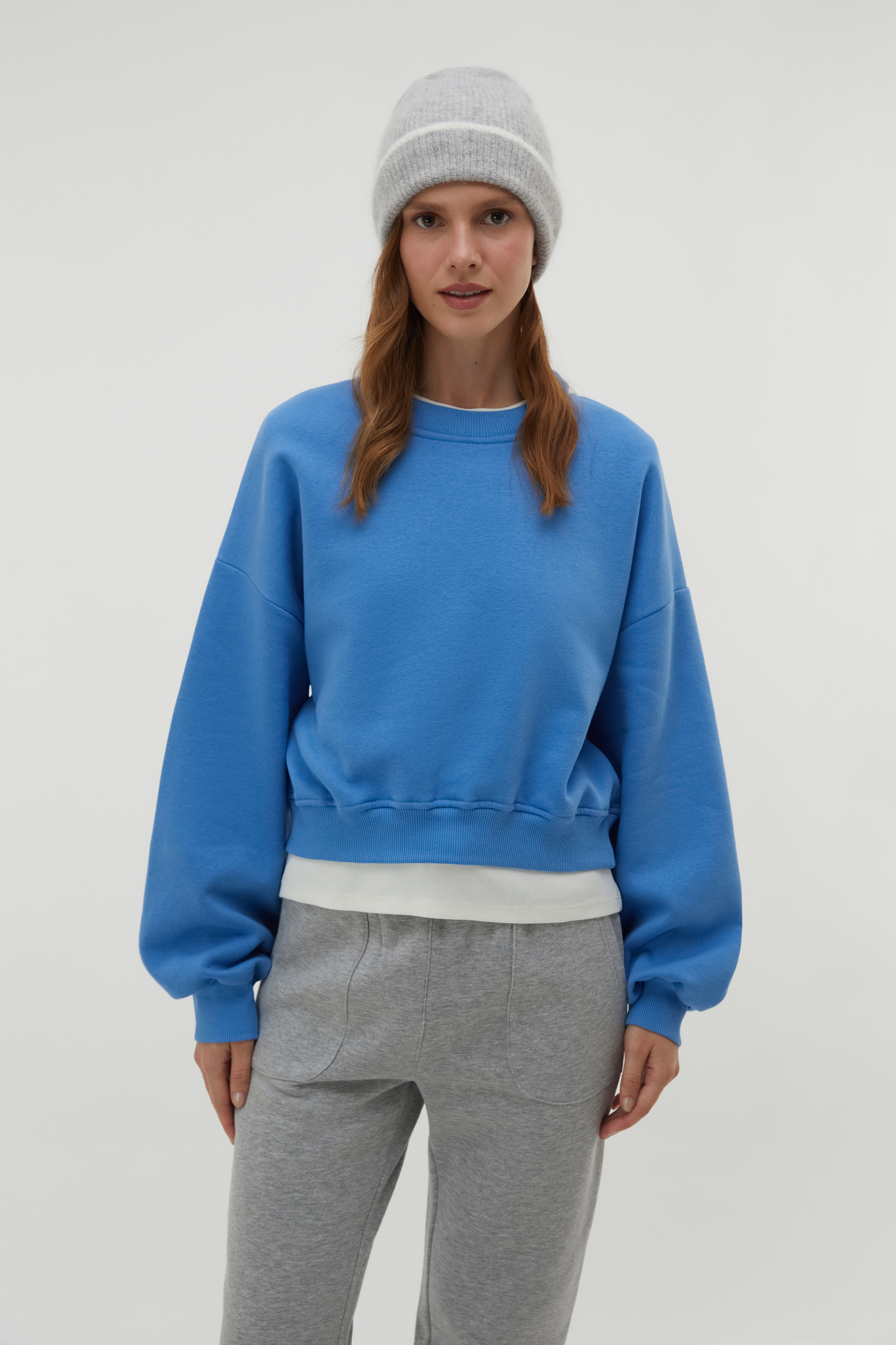 BİSİKLET YAKA SWEATSHIRT