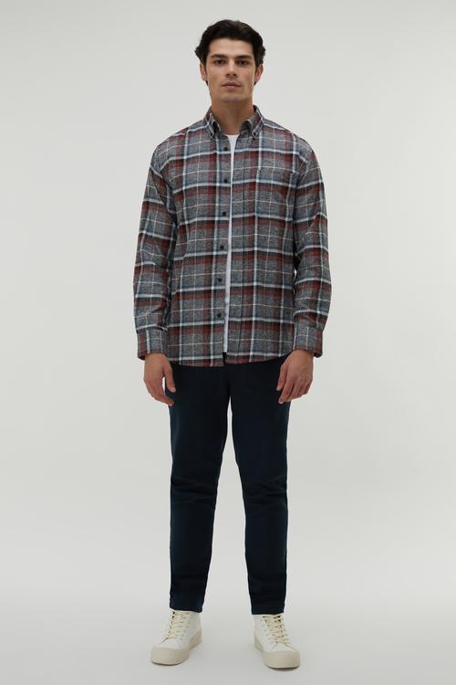 EKOSELİ REGULAR FIT UZUN KOLLU GÖMLEK