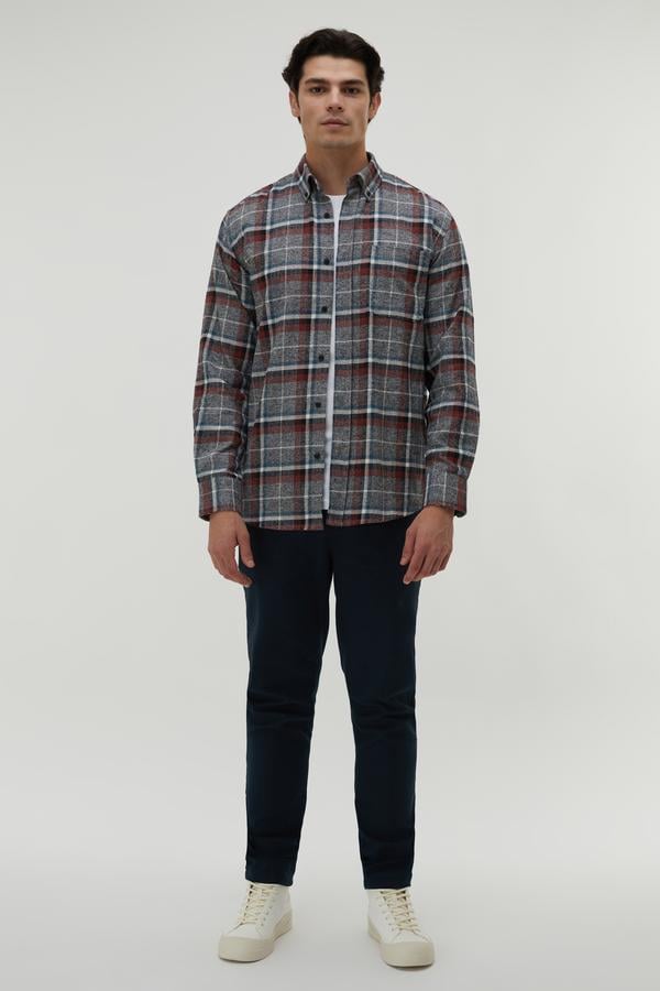 EKOSELİ REGULAR FIT UZUN KOLLU GÖMLEK