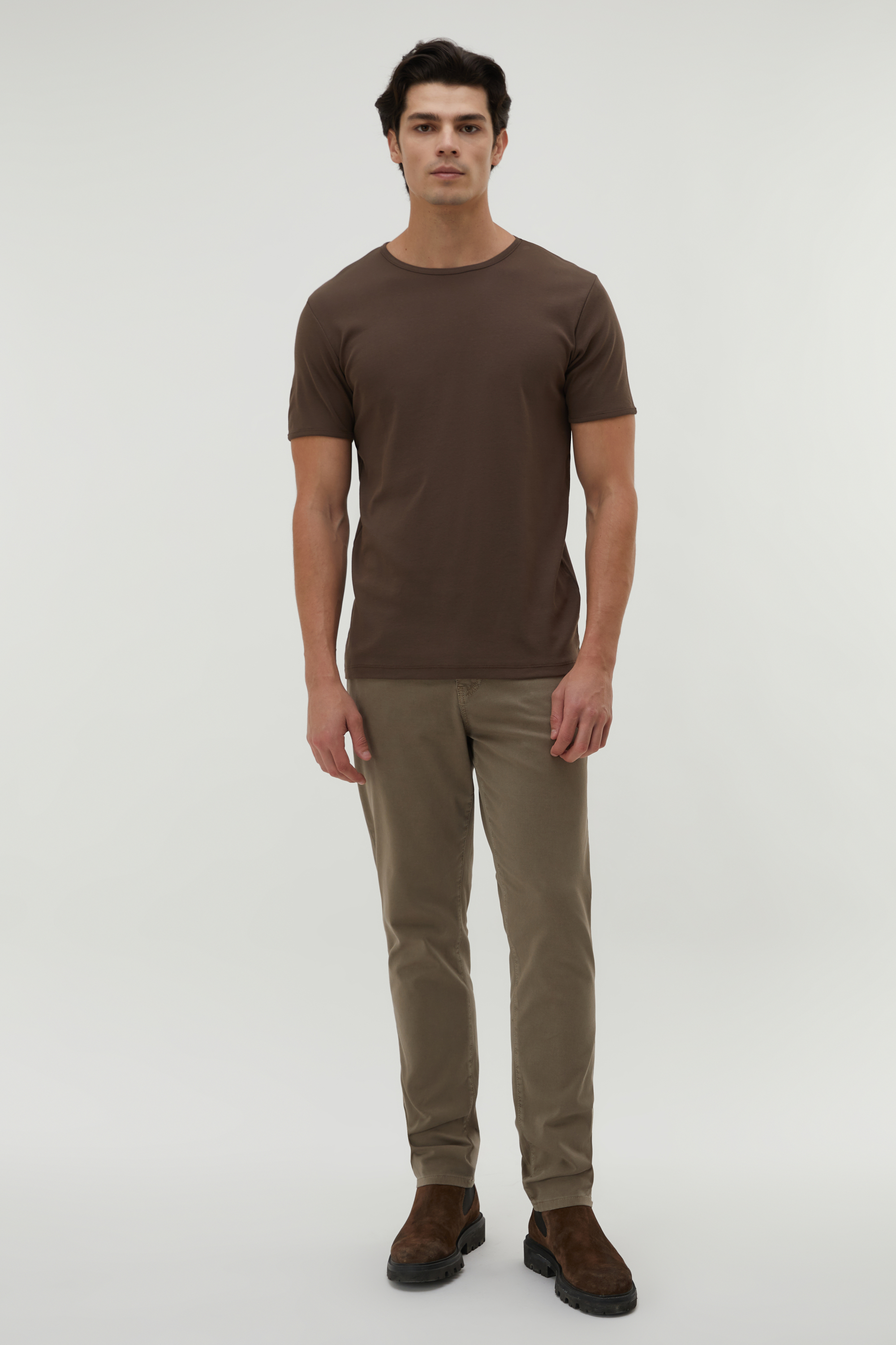 BİSİKLET YAKA KISA KOLLU T-SHIRT