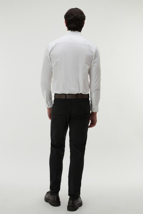 SLIM FIT TEK CEPLİ UZUN KOLLU GÖMLEK