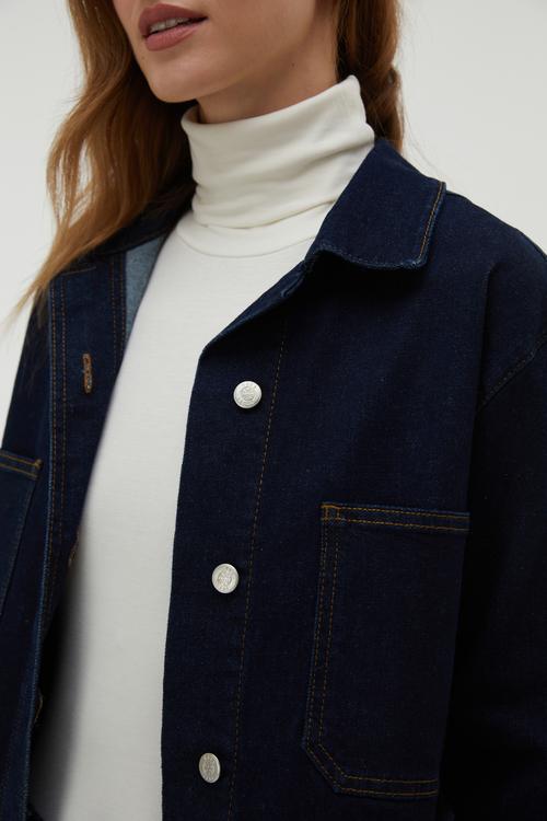  DÜĞMELİ JEAN CEKET