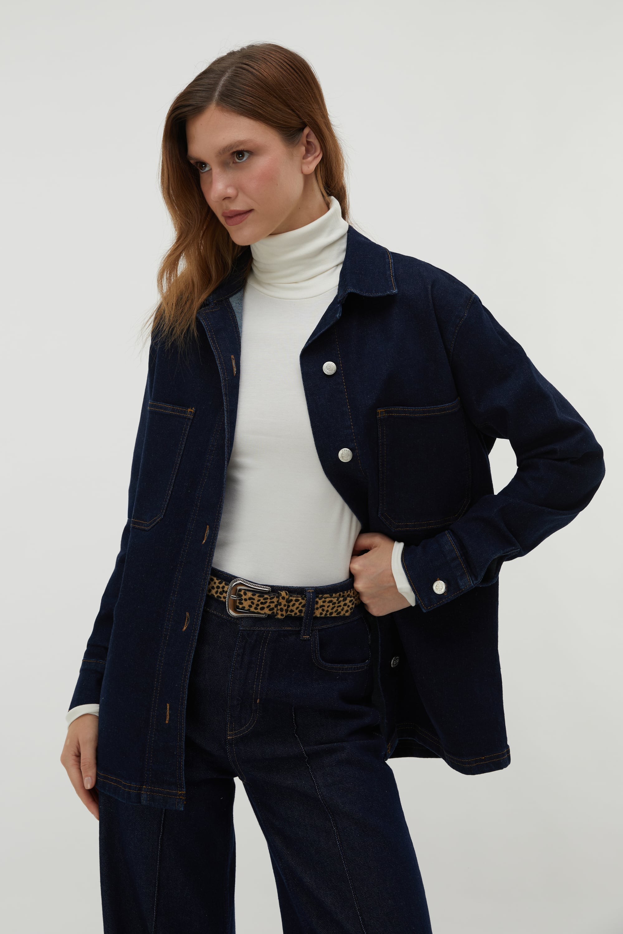 DÜĞMELİ JEAN CEKET