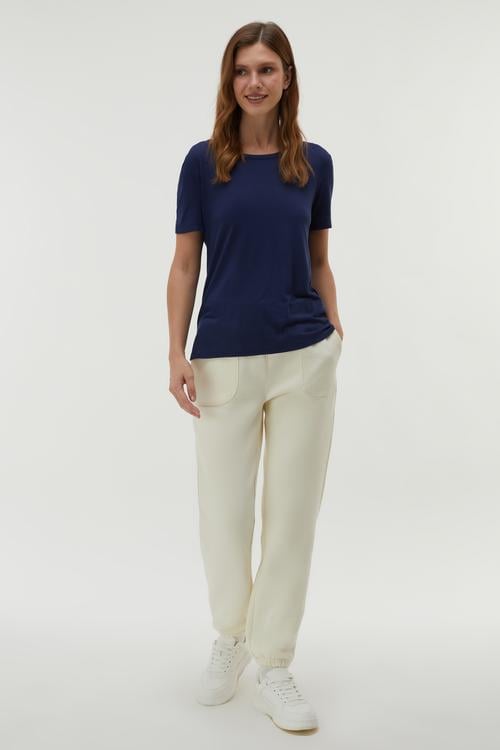 VİSKON BİSİKLET YAKA T-SHIRT