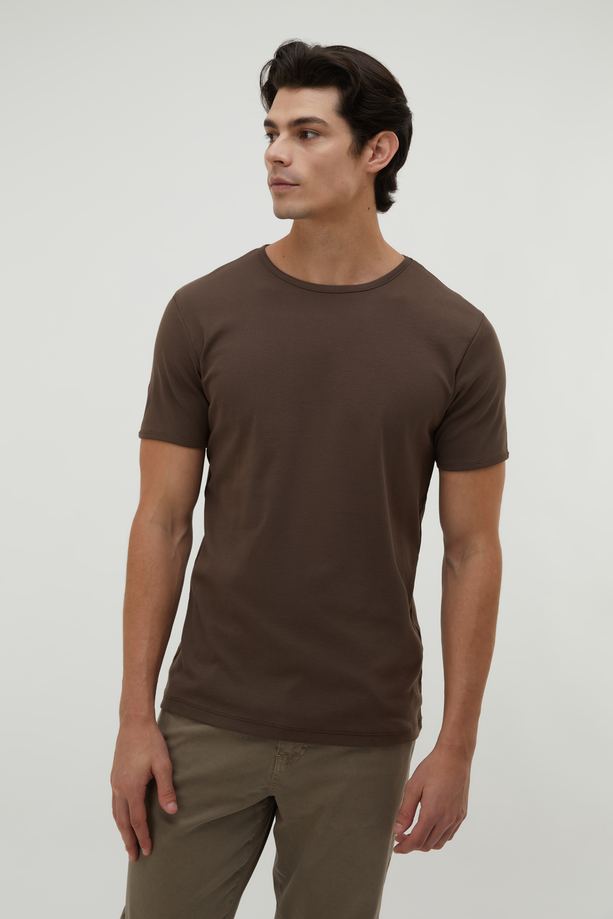 BİSİKLET YAKA KISA KOLLU T-SHIRT