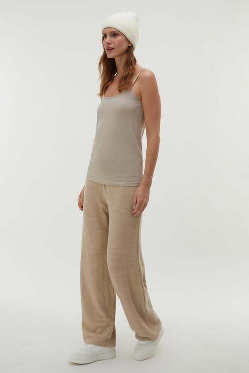 BELİ LASTİKLİ ÖRME PANTOLON