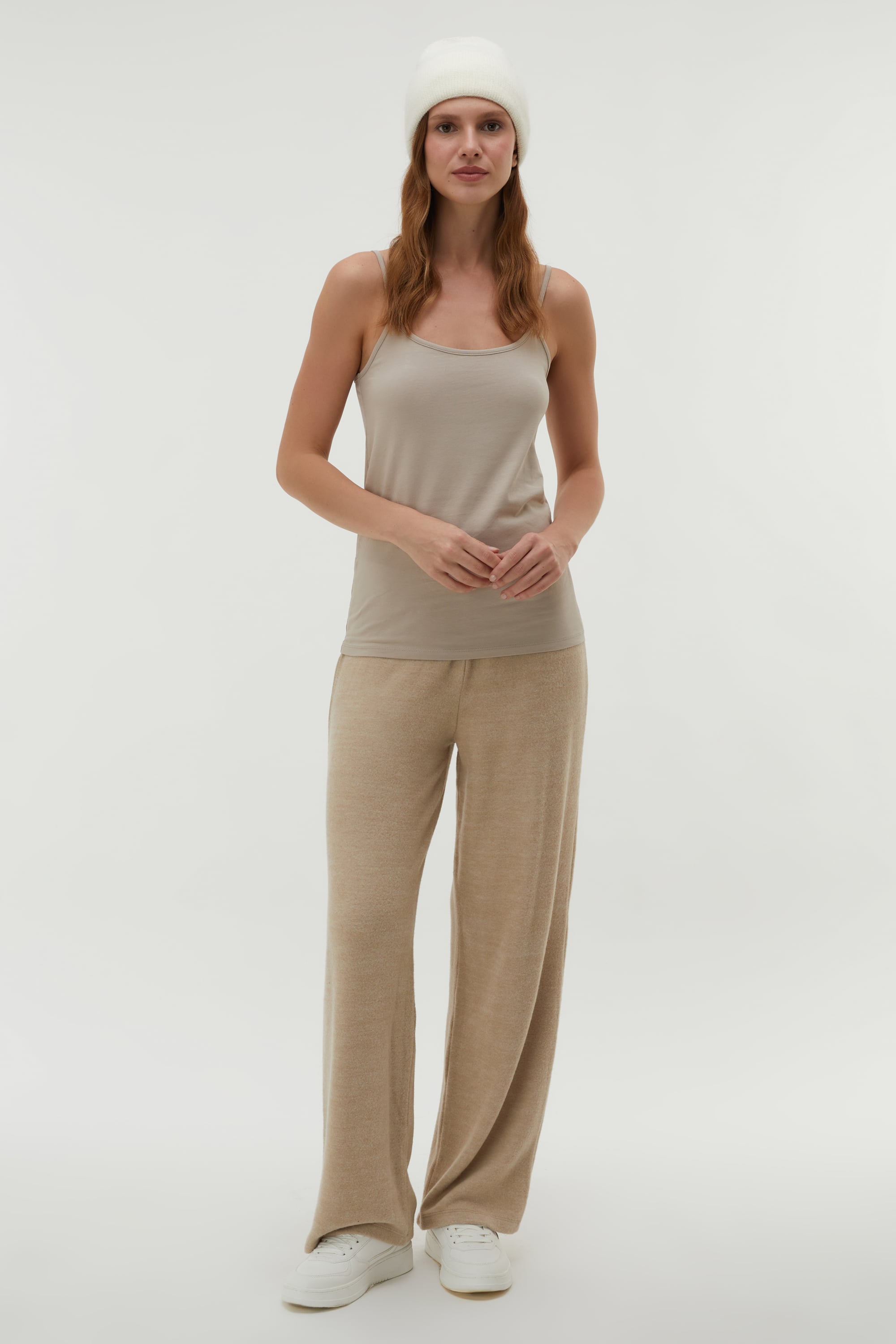 BELİ LASTİKLİ ÖRME PANTOLON